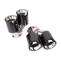 Aftermarket Carbon Fiber G42 M Performance Quad Exhaust Tips for M240i / M340i / M440i BMW – Fits BMW G20, G22, G42