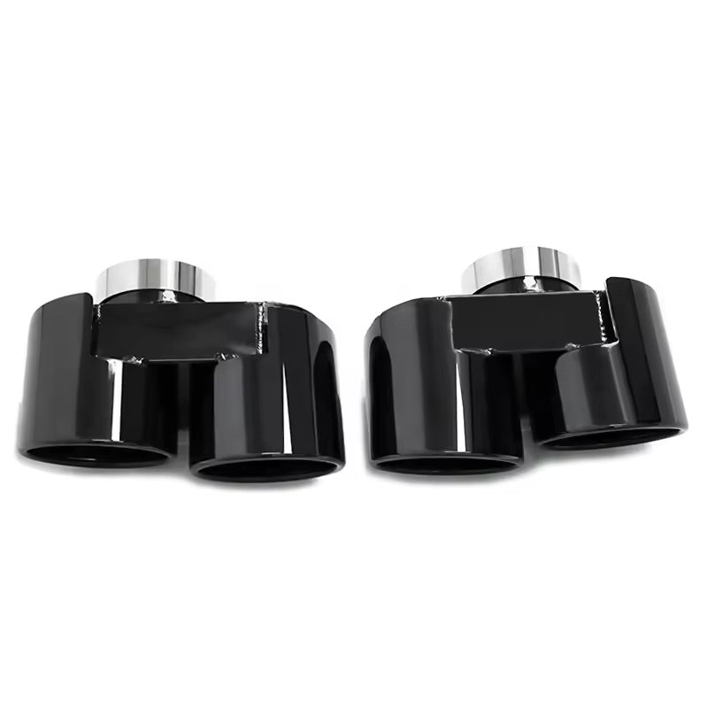 Aftermarket Carbon Fiber G42 M Performance Quad Exhaust Tips – Fits BMW G20, G22, G42