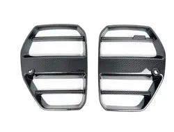 Aftermarket St Style Carbon Fiber Front Grille – Fits BMW G80, G82, G83