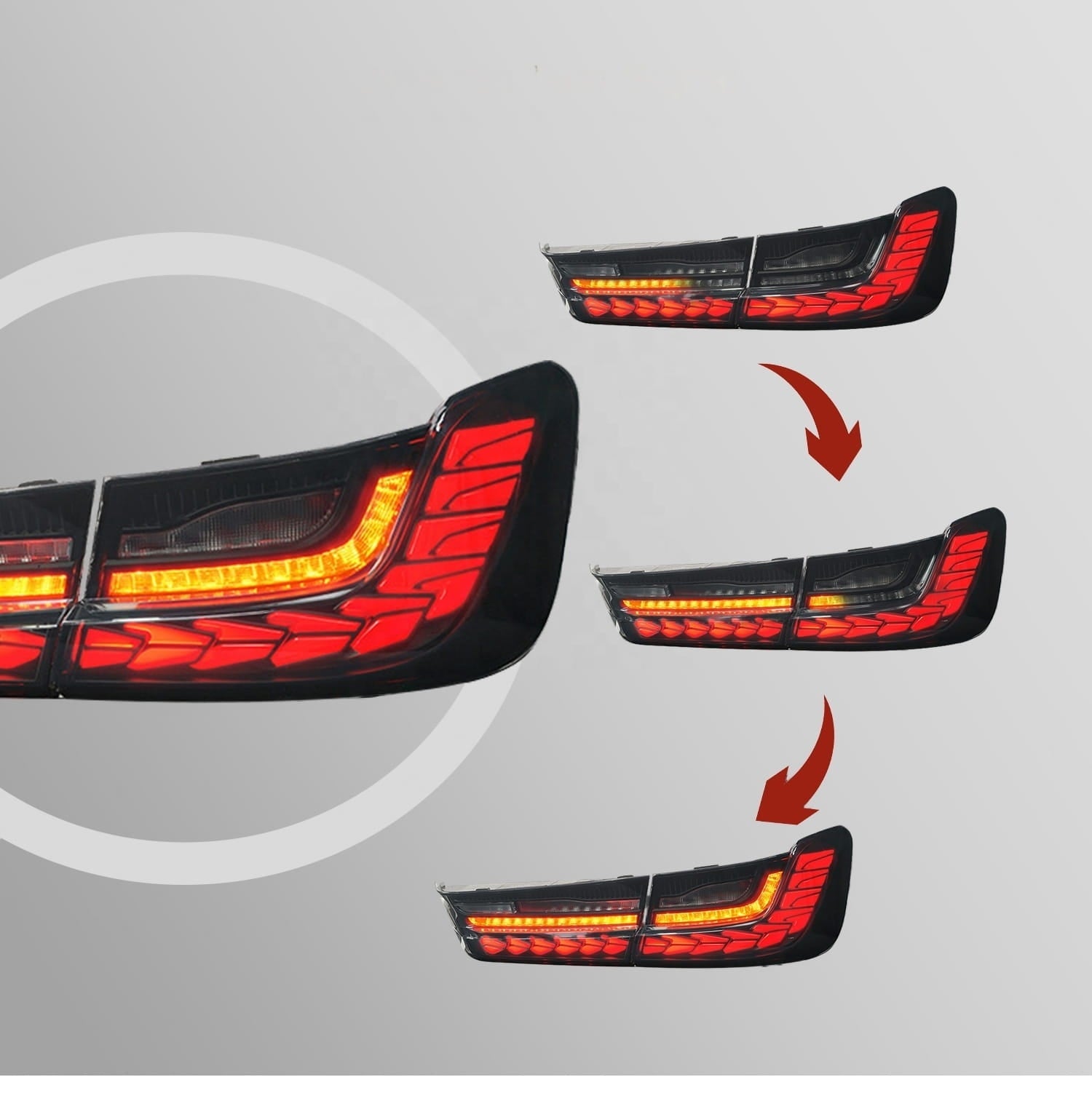 BMW G20 / G28 / G80 Gts Style Oled Tail Lights