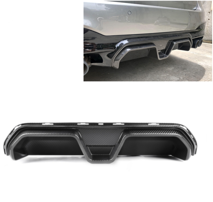 Aftermarket F90 / G30 Carbon Fiber Rear Diffuser – Fits BMW G30