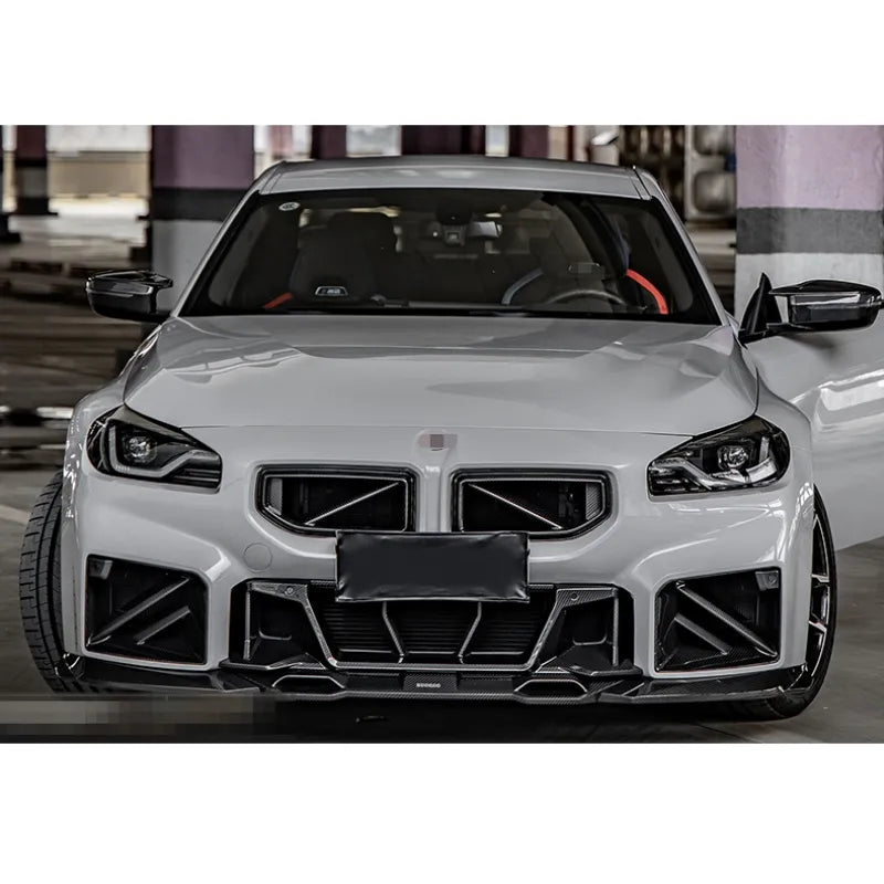 BMW G87 Sq Style Dry Carbon Fiber Lower Bumper Grille