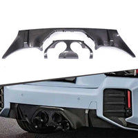 BMW G87 Dry Carbon Fiber M Performance Style 2 Piece Diffuser