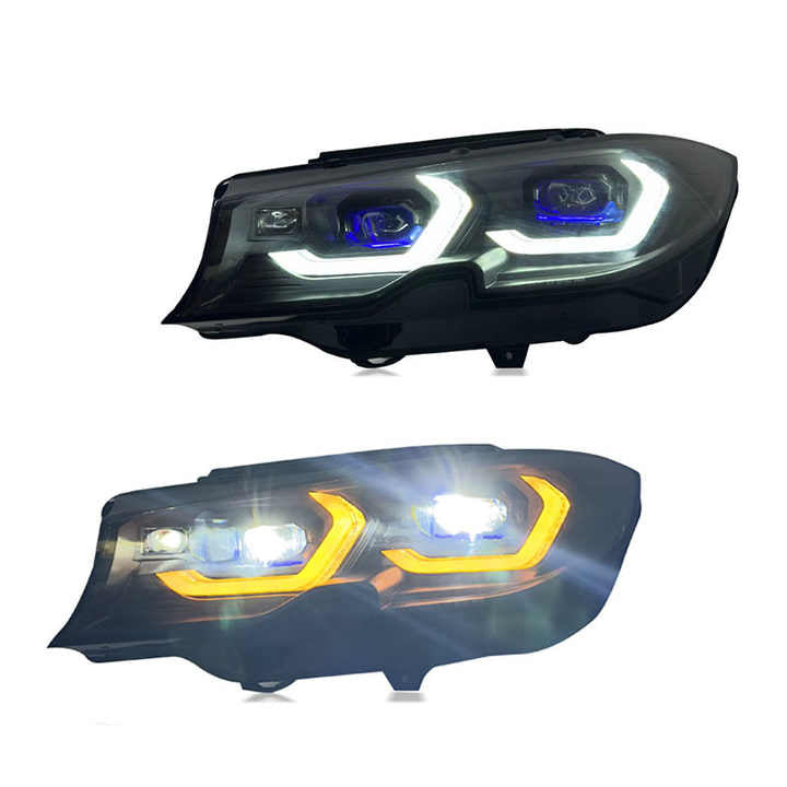 BMW G20 Dual Color Changing Yellow / White M3 Style Laser Headlights