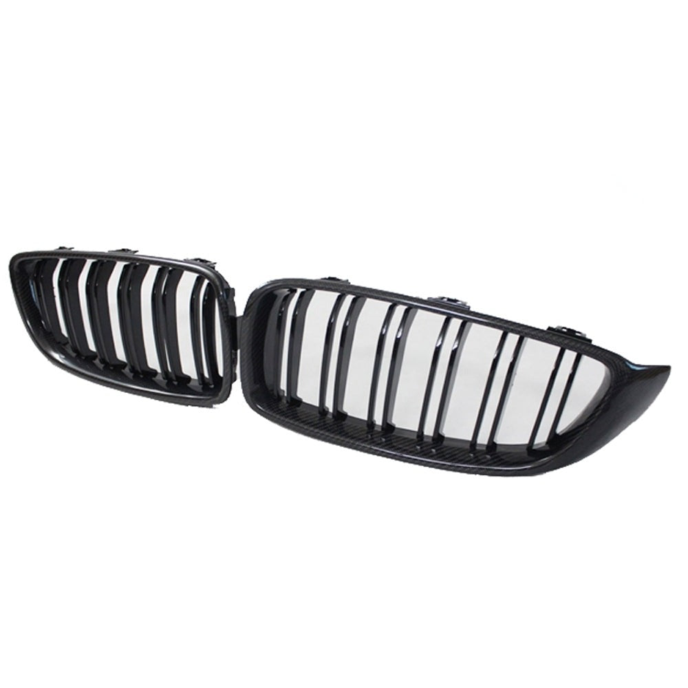 BMW F32 / F33 / F36 / F80 / F82 Carbon Fiber Double Slat Kidney Grille