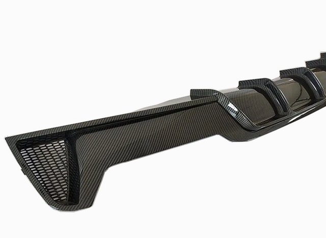 BMW F32 M Performance Carbon Fiber Style ABS Plastic Rear Diffuser