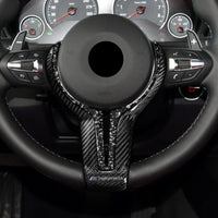 BMW M Sport Carbon Fiber Steering Wheel Cover Trim for F Chassis BMW 1 2 3 4 5 6 7 Series