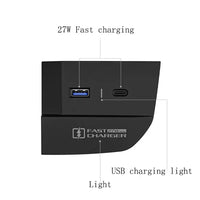 Aftermarket Carbon Fiber F90 / G87 Usb Center Console Charger Insert – Fits BMW G01, G02, G03, G05, G06, G20, G22, G30, G42, G60, G80, G82, G87