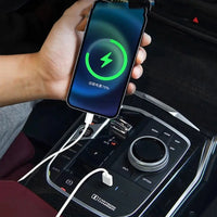 Aftermarket Carbon Fiber F90 / G87 Usb Center Console Charger Insert – Fits BMW G01, G02, G03, G05, G06, G20, G22, G30, G42, G60, G80, G82, G87