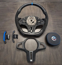 Aftermarket Custom LED Carbon Fiber Steering Wheel for BMW G Chassis & F Chassis – BMW Compatible