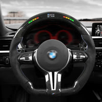 Aftermarket Custom Led Carbon Fiber Steering Wheel for F Chassis – BMW Compatible