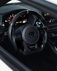 BMW Custom Carbon Fiber Led Steering Wheel for A90 Toyota Supra Mk5
