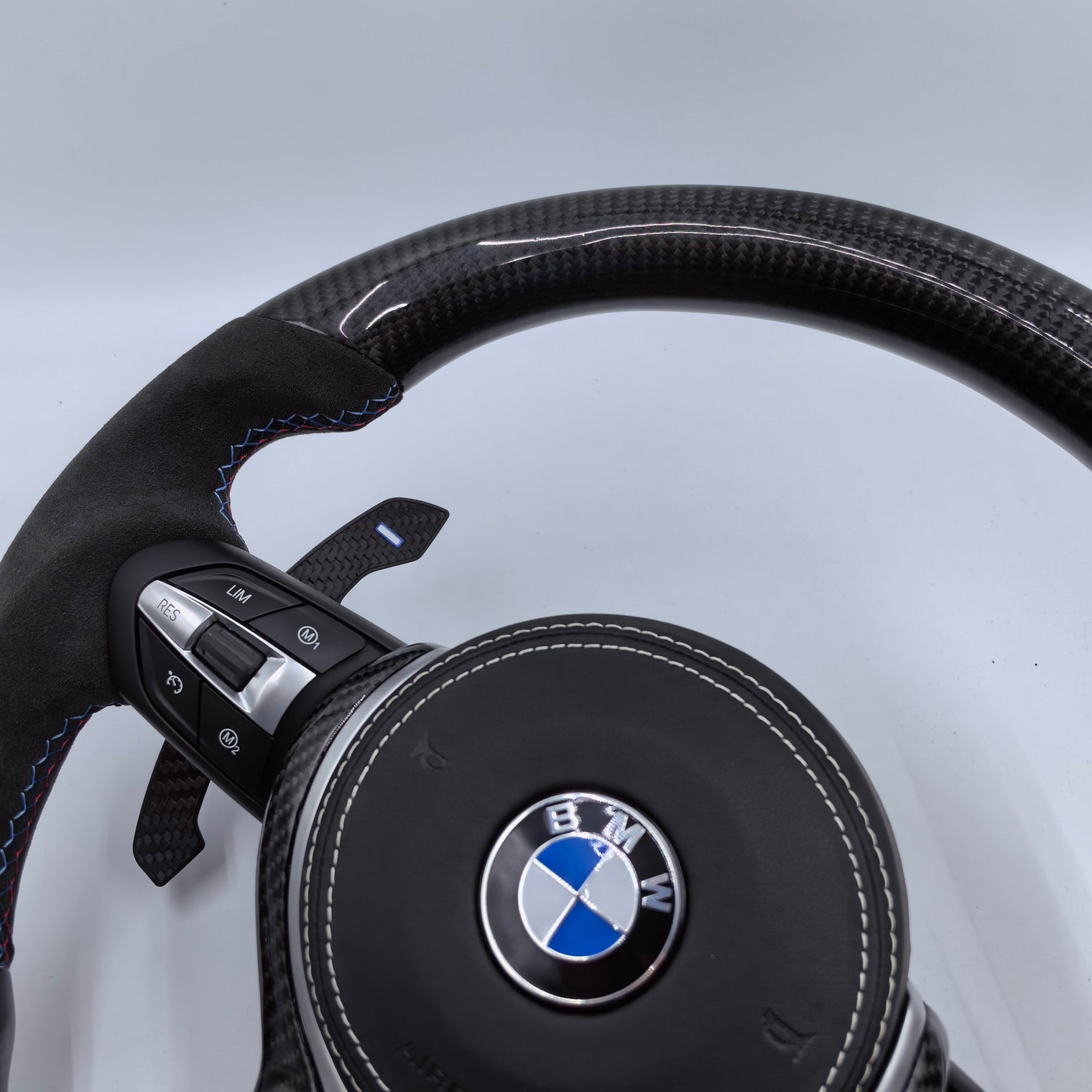 Aftermarket Custom Led Carbon Fiber Steering Wheel for F Chassis – BMW Compatible