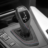 BMW F20 / F21 / F22 / F23 Alcantara Interior Gear Shifter Cover Trim W/ Stitching