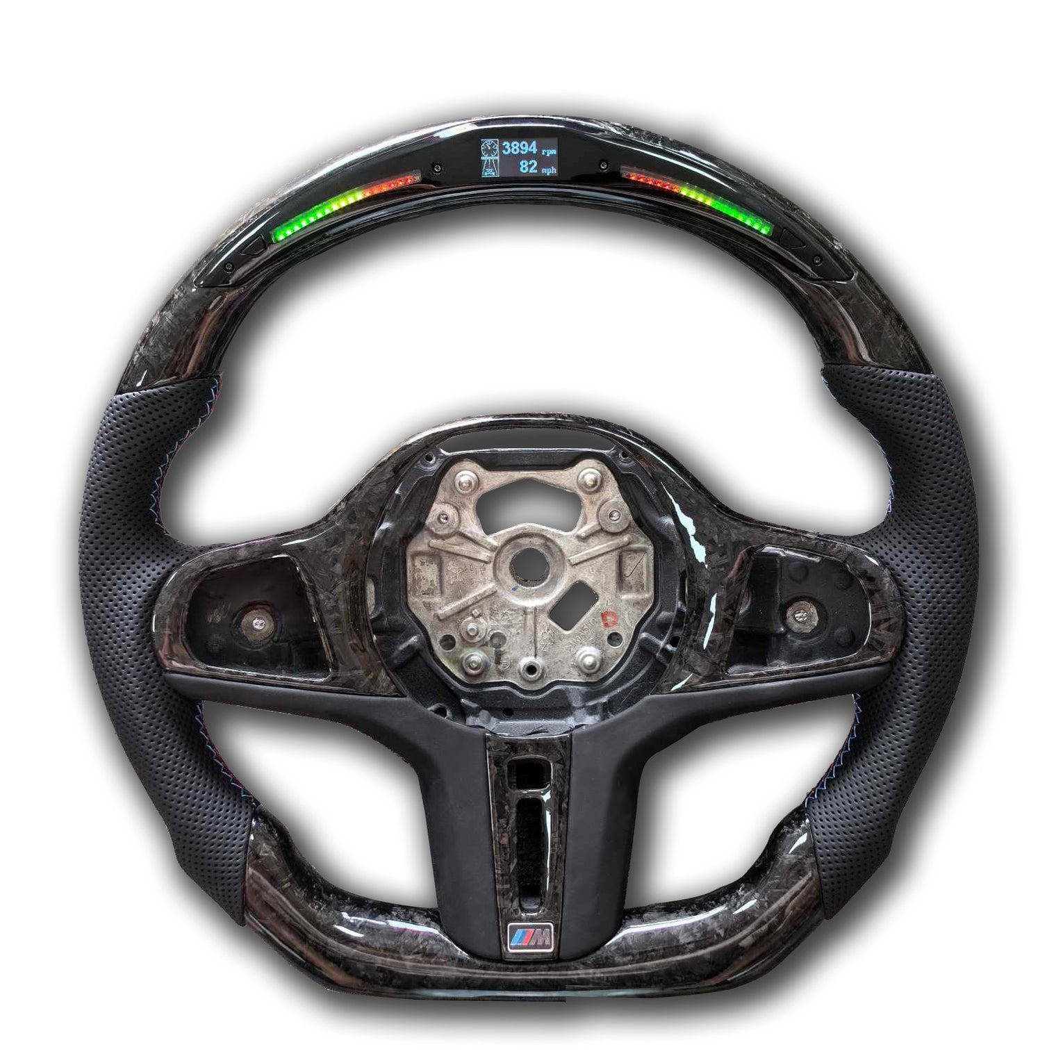 Custom LED Carbon Fiber Steering Wheel for BMW G Chassis & F Chassis