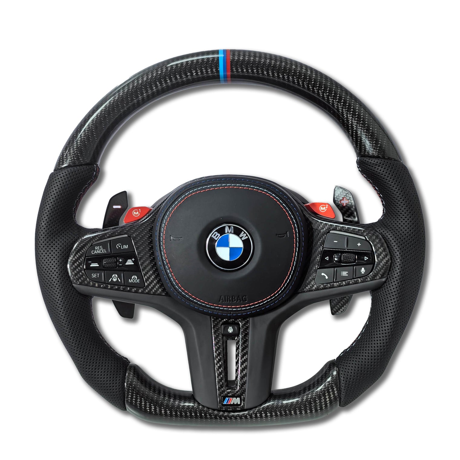 Aftermarket Custom LED Carbon Fiber Steering Wheel for BMW G Chassis & F Chassis – BMW Compatible