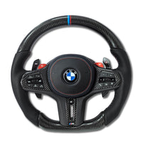 Aftermarket Custom LED Carbon Fiber Steering Wheel for BMW G Chassis & F Chassis – BMW Compatible