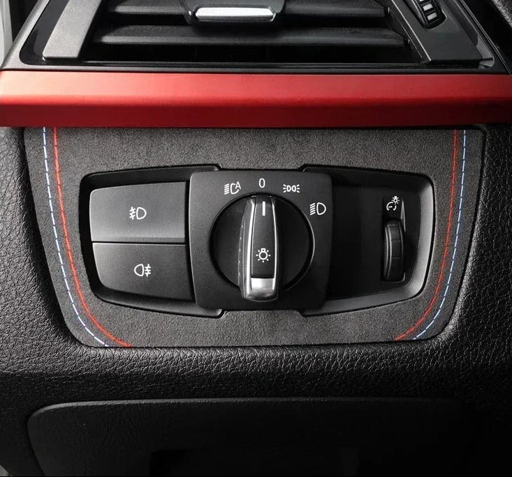 BMW F30 / F32 / F34 / F36 Alcantara / Carbon Fiber Leather Side Dashboard Interior Trim