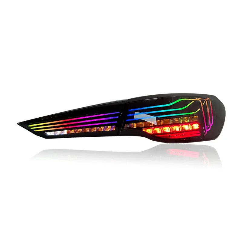 Aftermarket Carbon Fiber G83 Rgb Csl Style Oled Tail Lights – Fits BMW G22, G23, G26, G82, G83