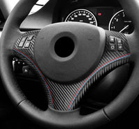 BMW Alcantara / Carbon Leather Steering Wheel Trim for E90 / E92 BMW M3