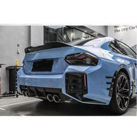 BMW G87 Dry Carbon Fiber Rear Bumper Side Air Vent Trim