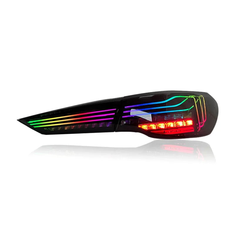 Aftermarket Carbon Fiber G83 Rgb Csl Style Oled Tail Lights – Fits BMW G22, G23, G26, G82, G83