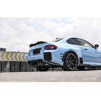 BMW G87 Dry Carbon Fiber Rear Bumper Side Air Vent Trim