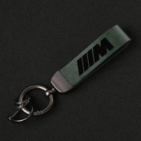 Aftermarket Carbon Fiber F10 / F22 / F30 / F32 / G42 Leather M Keychain – Fits BMW G20, G22, G42