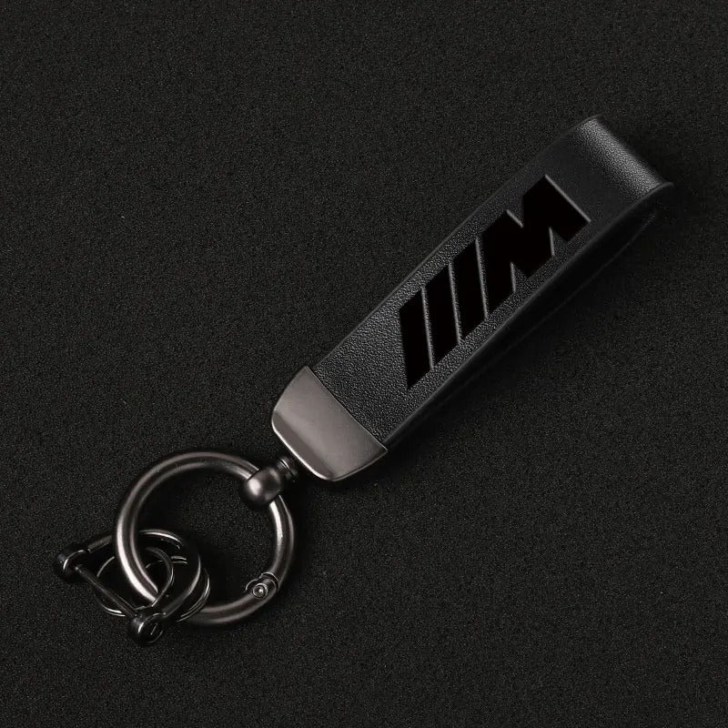 Aftermarket Carbon Fiber F10 / F22 / F30 / F32 / G42 Leather M Keychain – Fits BMW G20, G22, G42
