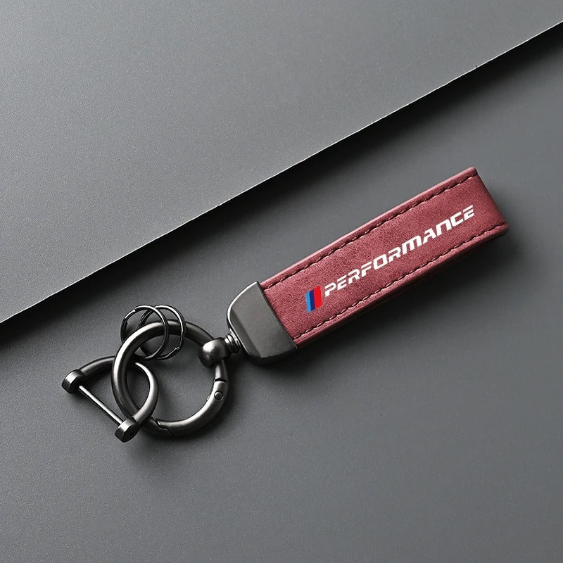 BMW F10 / F22 / F30 / F32 / G20 / G22 / G42 Suede & Leather M Performance Keychain