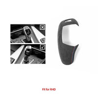 BMW F30 / F32 / F34 / F36 Alcantara / Carbon Fiber Leather Gear Shifter Interior Trim