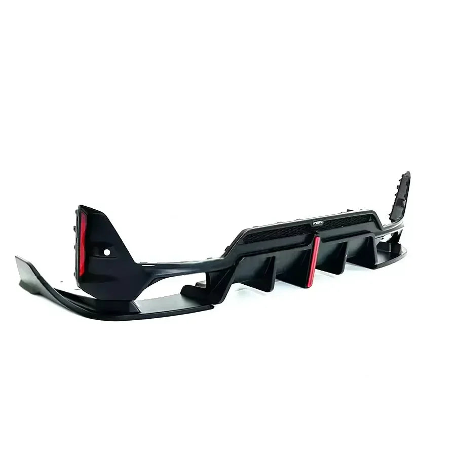 Aftermarket Carbon Fiber G20 ABS M Style 3 Piece Diffuser with Led – Fits BMW G20